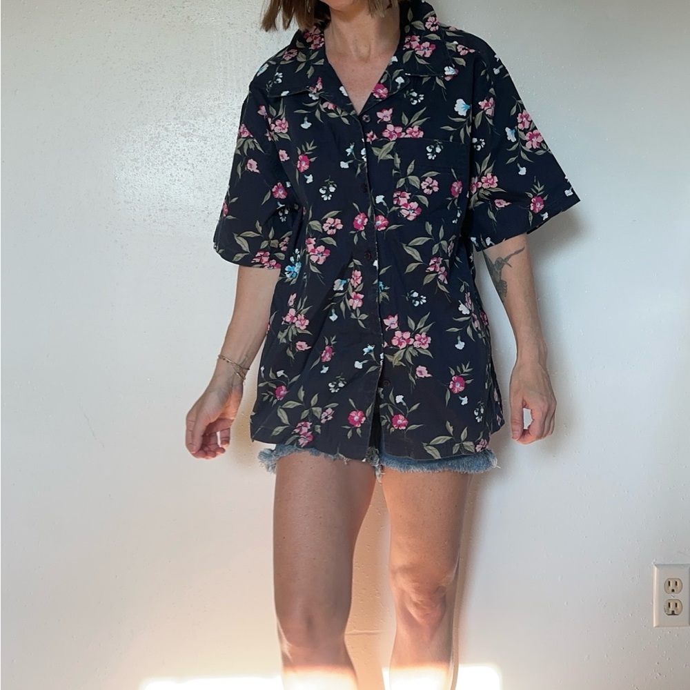 Floral Button-Up Shirt